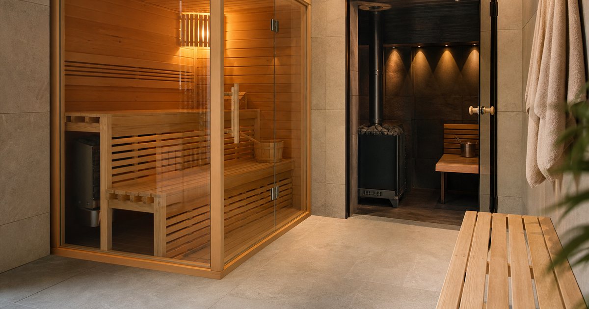 How do infrared and traditional cabin saunas actually differ for a home installation?