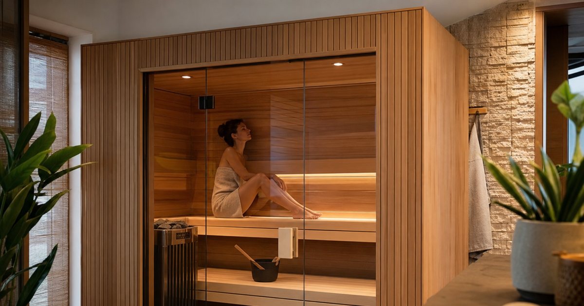 How much space and electrical capacity does a luxury home sauna really require?